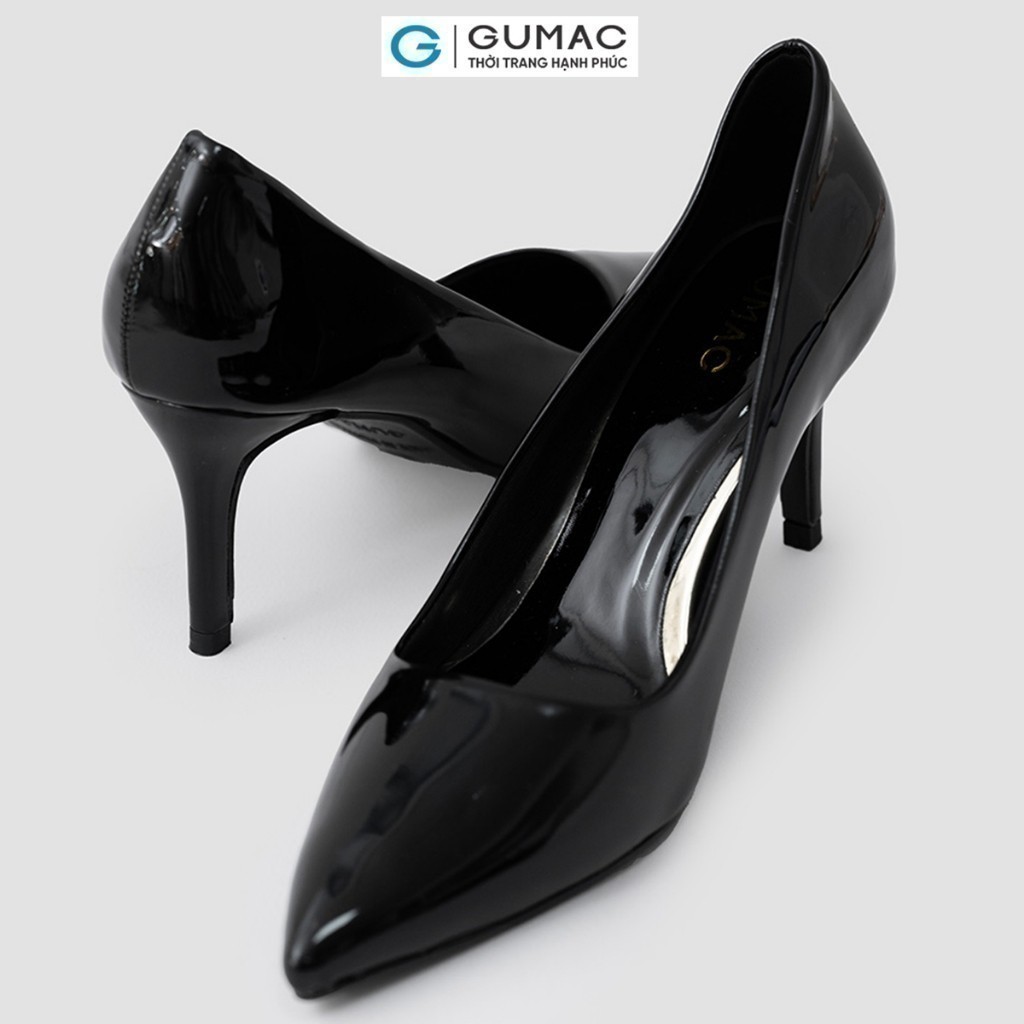 [12 - 13.9 |Voucher 8-15%] Giày cao gót da bóng thời trang GUMAC GE01078