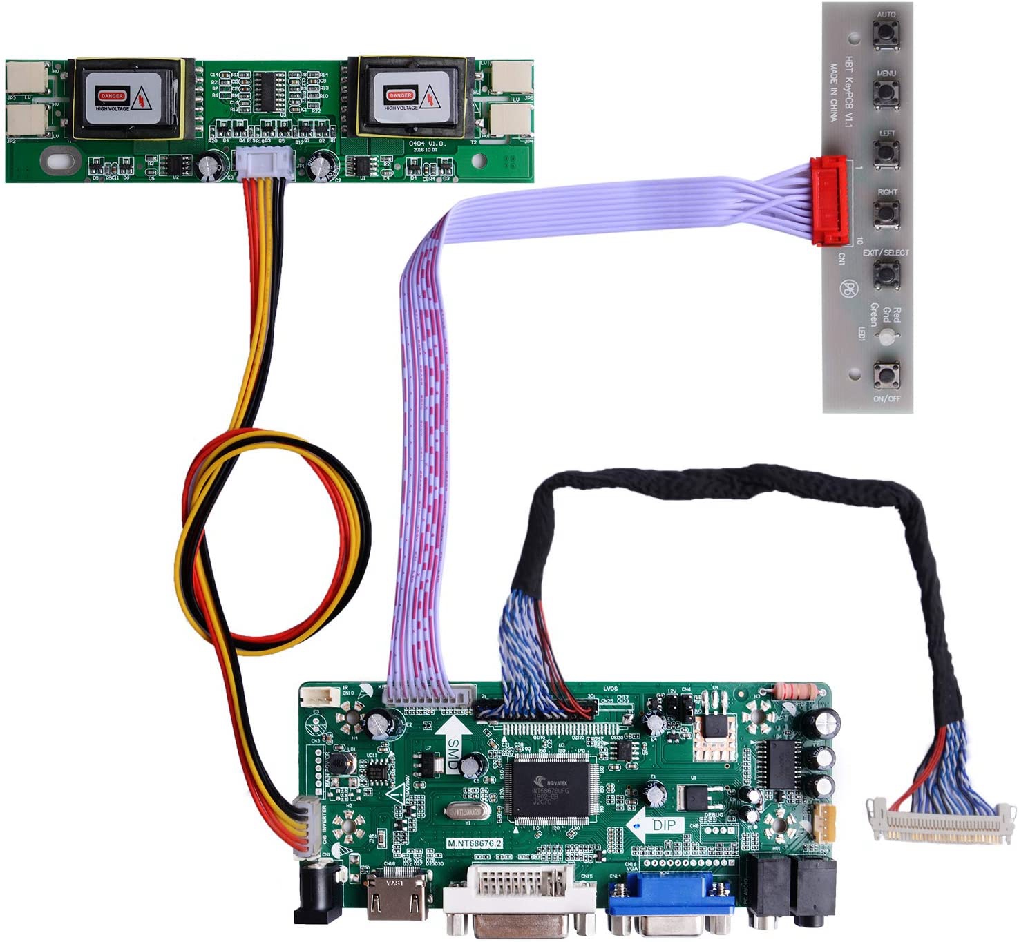 【Free Returns】 new M.NT68676.3 For 7-65 inch LCD HD AD machine commercial display industrial control driver board HDMI VGA DVI Audio.