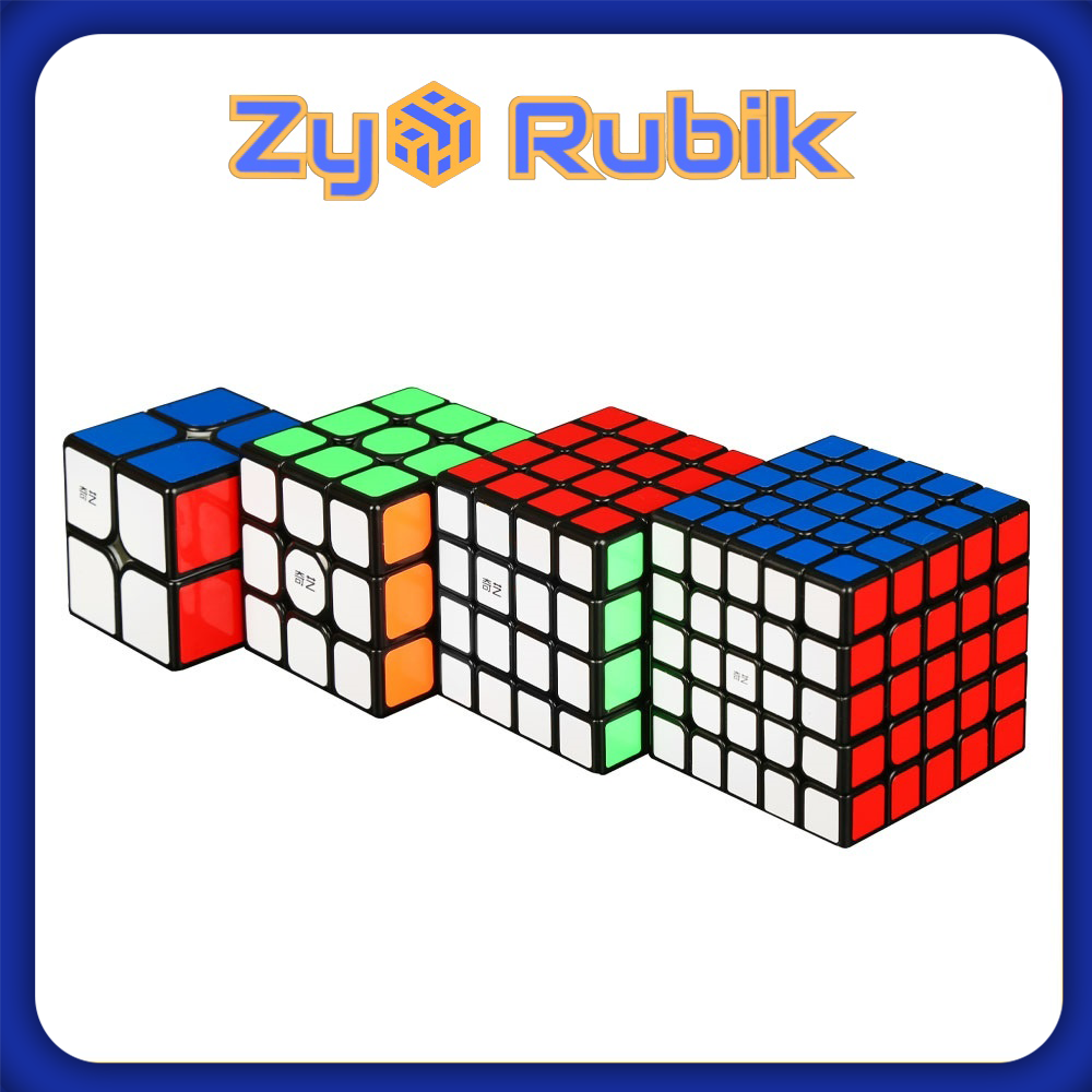 Combo 4 Rubik (Qidi 2x2,Sailing 3x3,Qiyuan 4x4, Qizheng 5x5) SET 1 QiYi Gift Box - ZyO Rubik