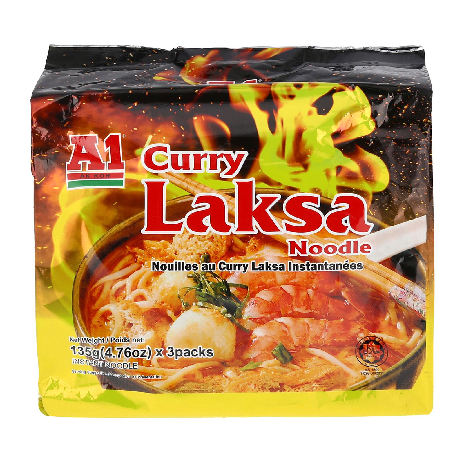 A1 Curry Laksa Noodle 3 x 135G A1 Sneakers A1 Kitchen - Lazada