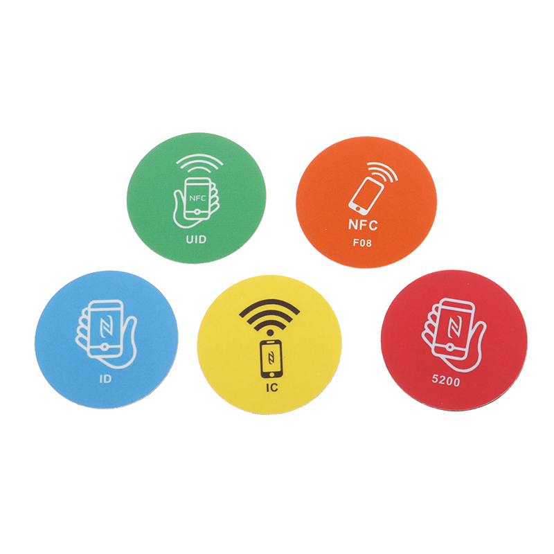 RFID Rewritable Sticker Keytag Anti Metal Interference Label Writable Key Token Tag Card Duplicate.