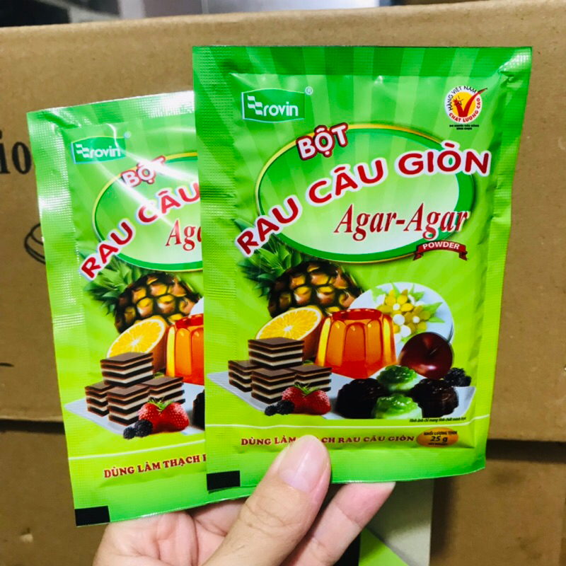 Bột rau câu giòn Agar ROVIN