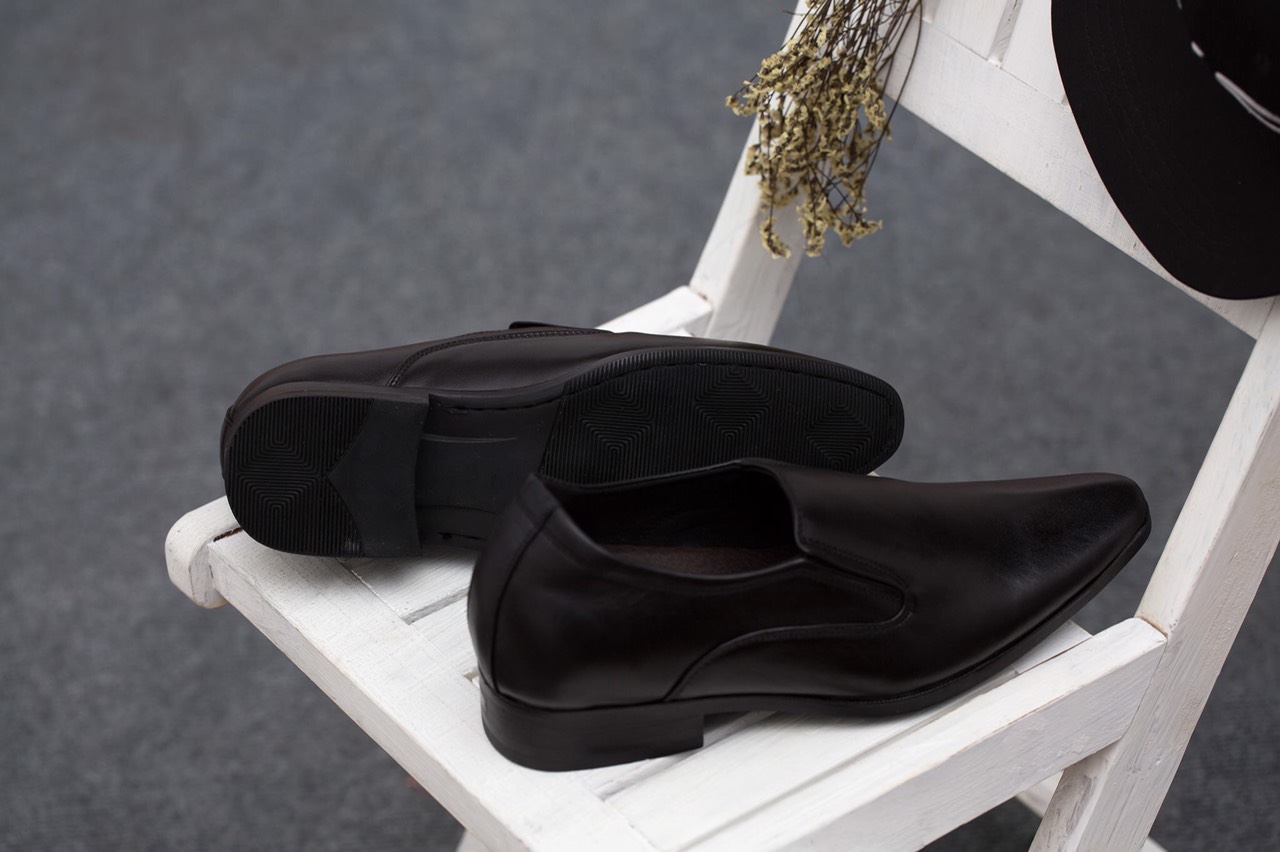 Giày lười da bò tăng chiều cao 7 cm mã HTT2