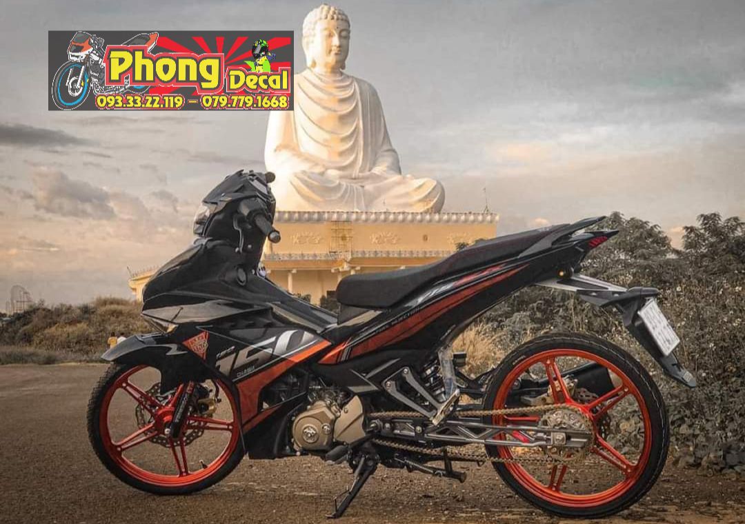 Tem rời ex 150 y15zr cam đen