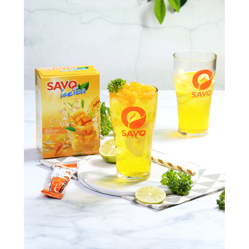 SAVO TRÀ HÒA TAN - VỊ XOÀI (Hộp 16 gói)