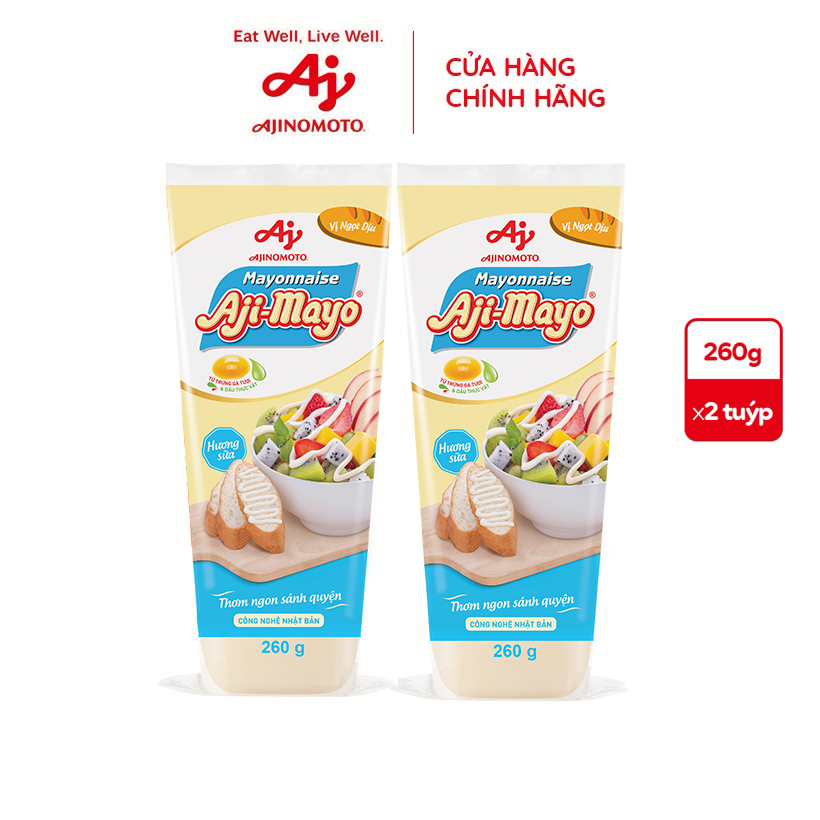 Combo 2 Tuýp Xốt Mayonnaise Aji-mayo® Vị Ngọt&hellip;
