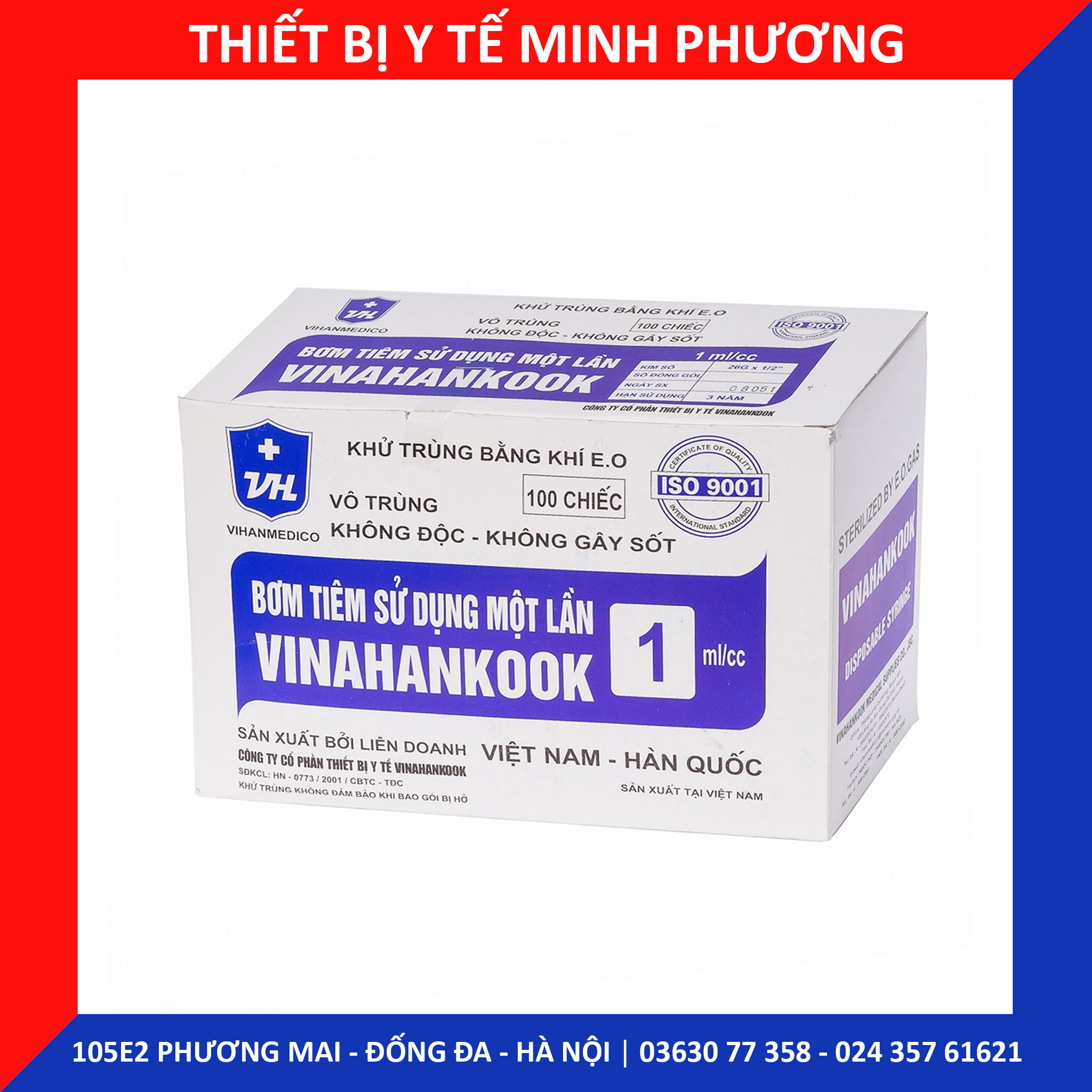 Bơm tiêm 1 lần Vinahankook