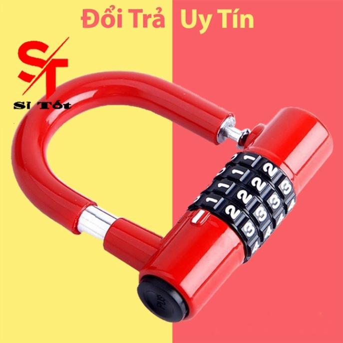 Ổ KHOÁ 4 SỐ CHỐNG TRỘM CHỮ U SIÊU BỀN **