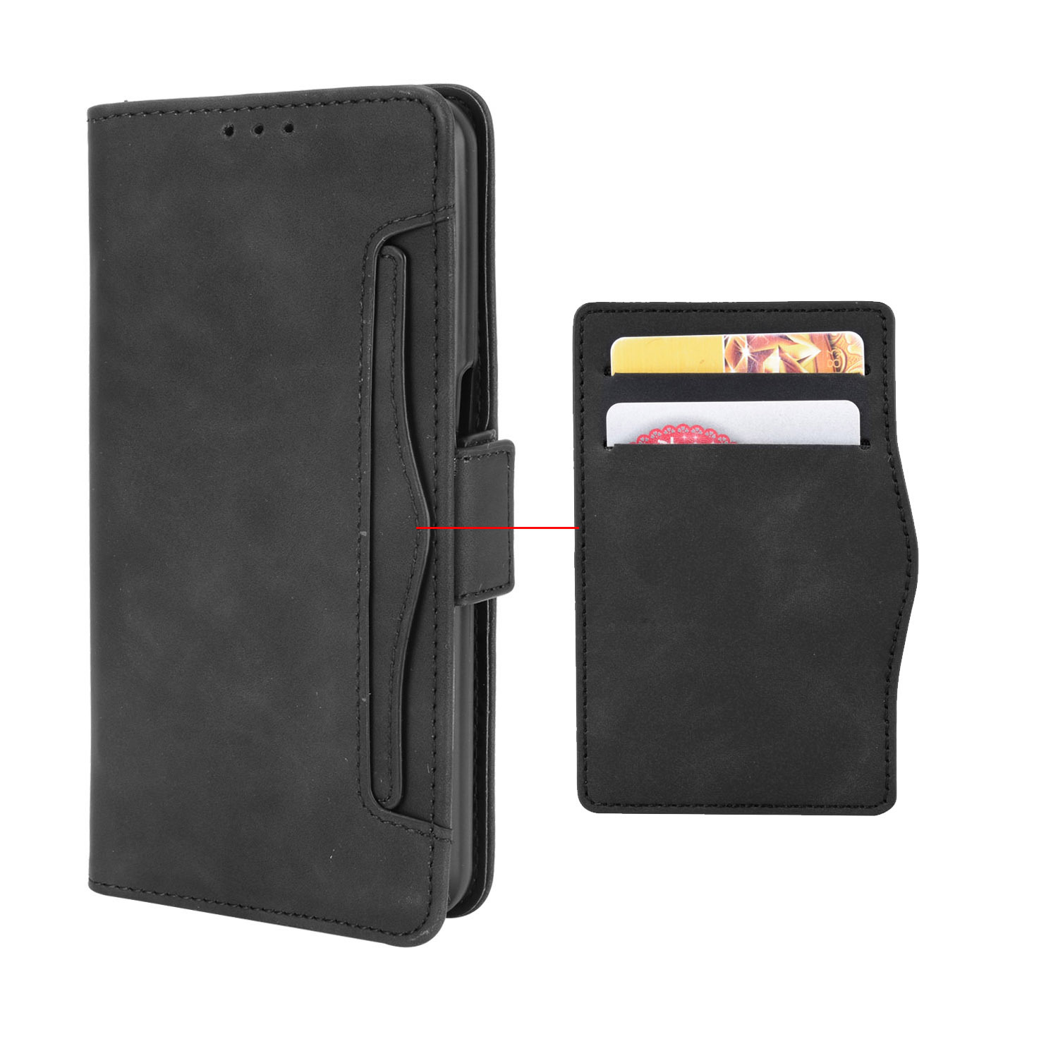 Infinix Note 50 4G/Note 50 Pro 4G Wallet Case with Card Holder, Leather Kickstand Card Slots Case. 