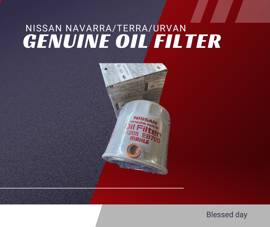 NISSAN GENUINE OIL FILTER WITH DRAIN PLUG WASHER FOR D23 NAVARRA , WD23 ...