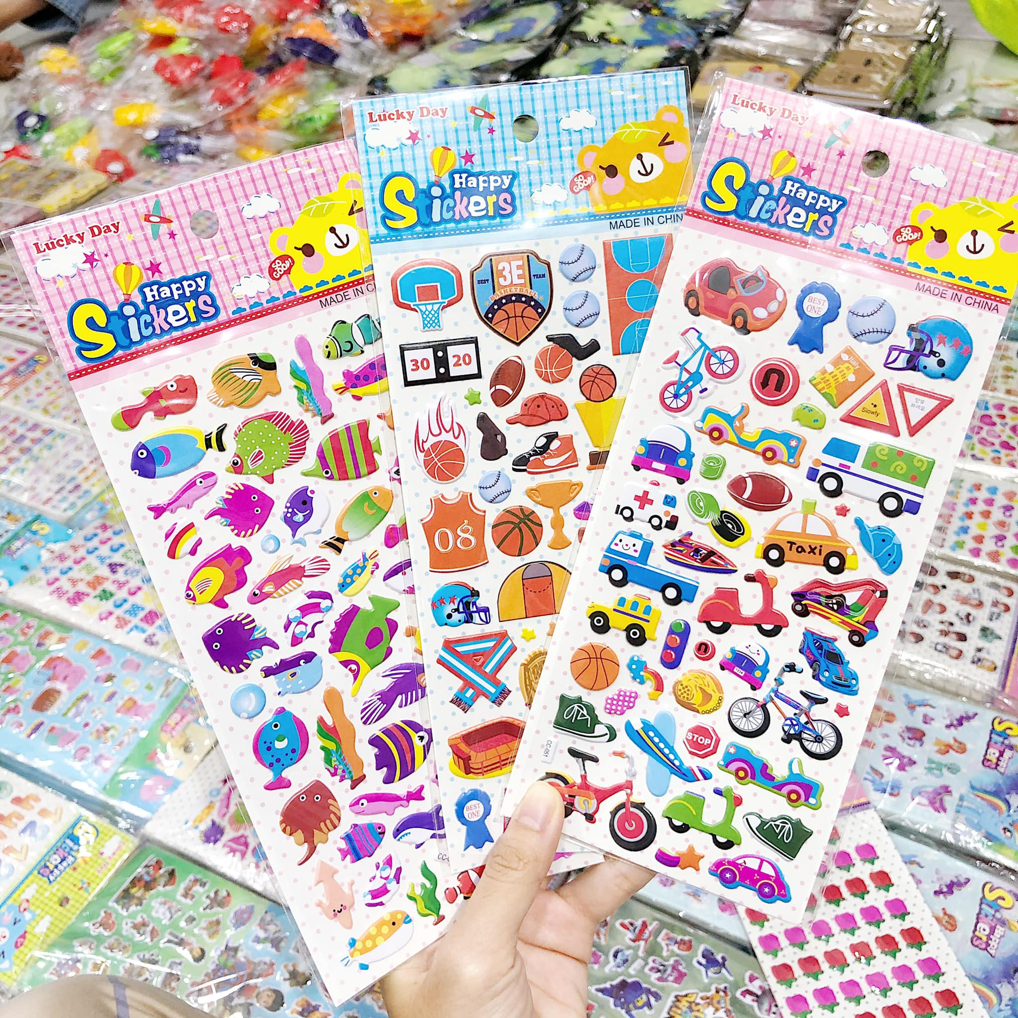 Sticker cute, hình dán dễ thương cho bé