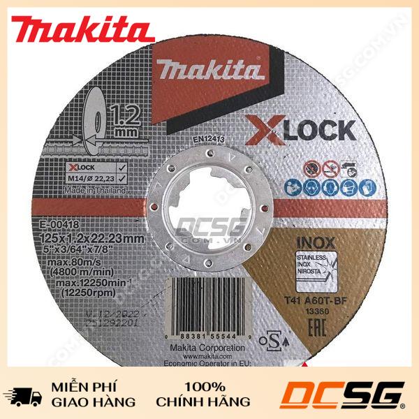 Đá cắt (X-Lock 125x1.2x22.23/Wa36N) Makita E-00418