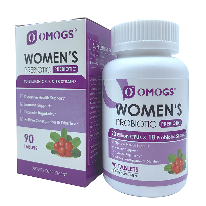 Omogs Probiotic Supplement For Women With Cranberry 90 Tablets