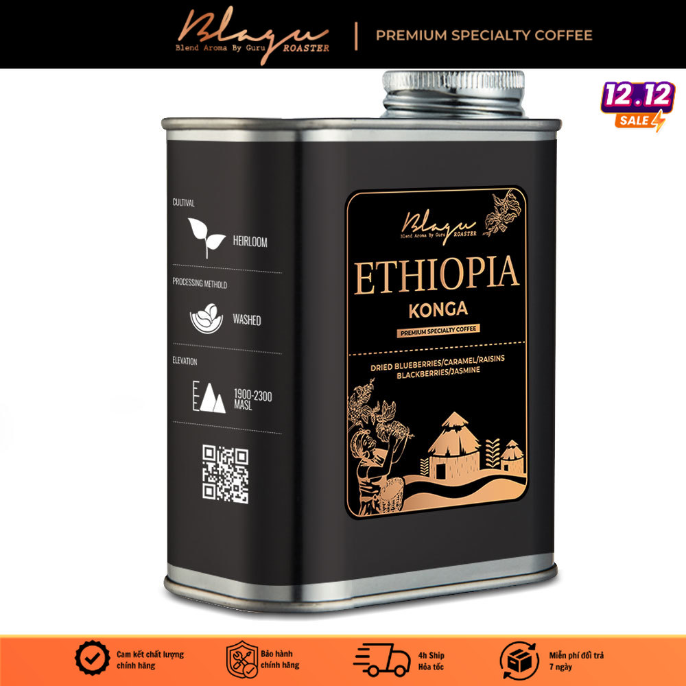 Coffee Blagu Roasted Ethiopia Konga - Light Medium - 250g