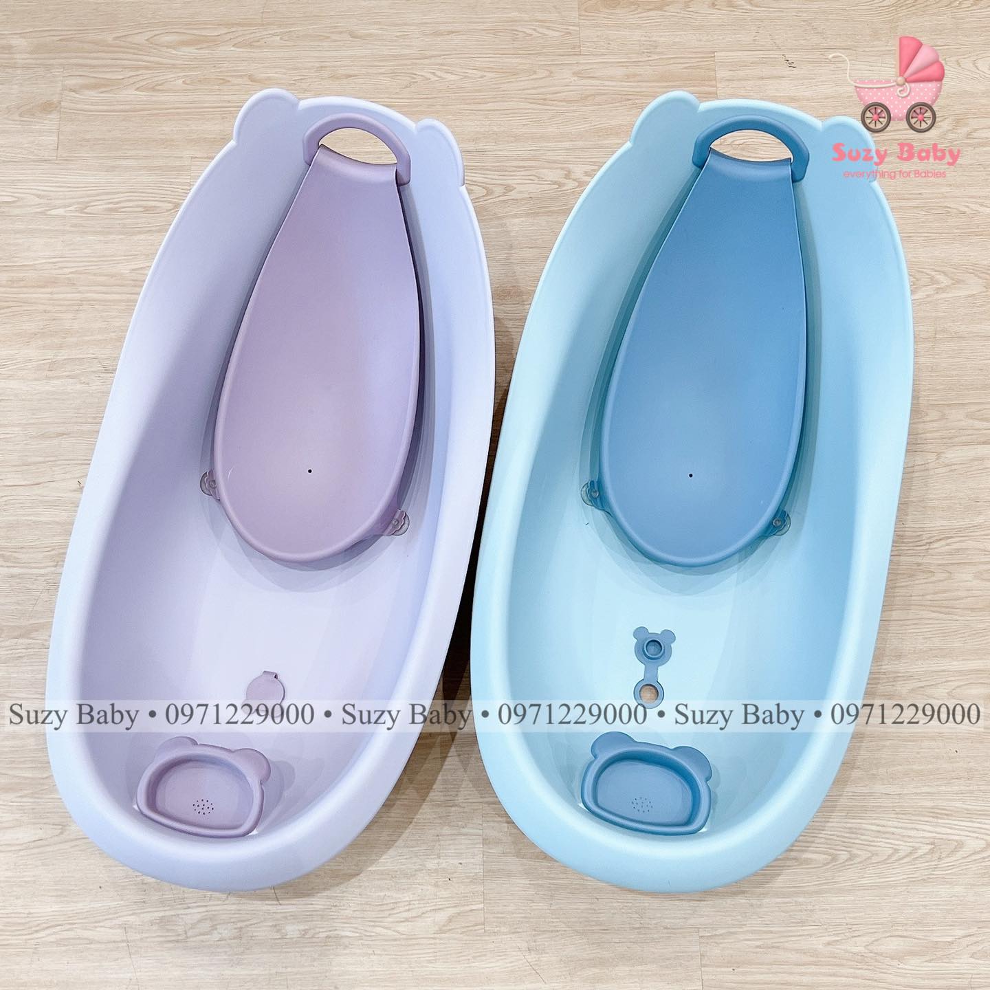 Chậu tắm phi thuyền hình gấu cho bé