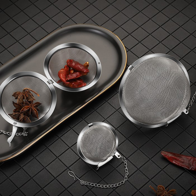 [Duola] Stainless Tea Infuser Sphere Locking Spice Tea Ball Strainer MeshTea Filter Tool