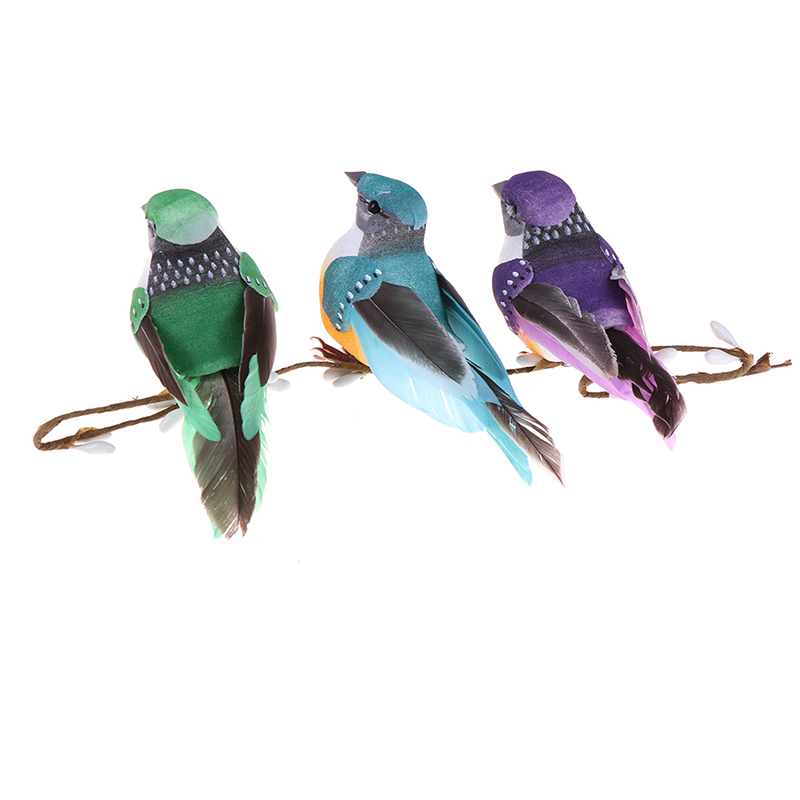 Fake Birds Spring Mini fake birds artificial feather foam doves wedding decor venue ...