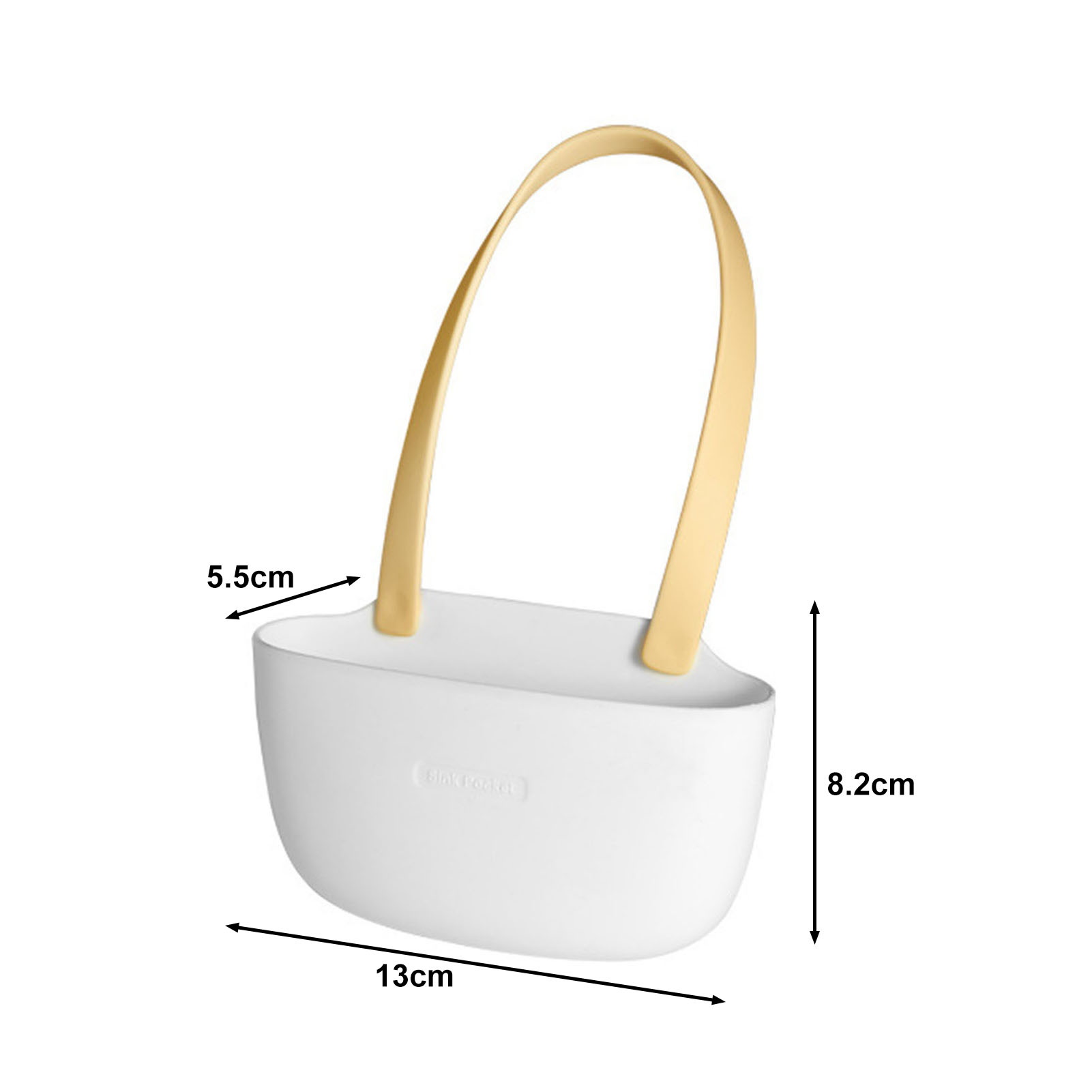Non-deformable Sink Strainer Drain Basket for Kitchen Sink Kitchen Sponge Drain Holder Durable Sink Drain Bag with Easy Installation Hollow Design for Home