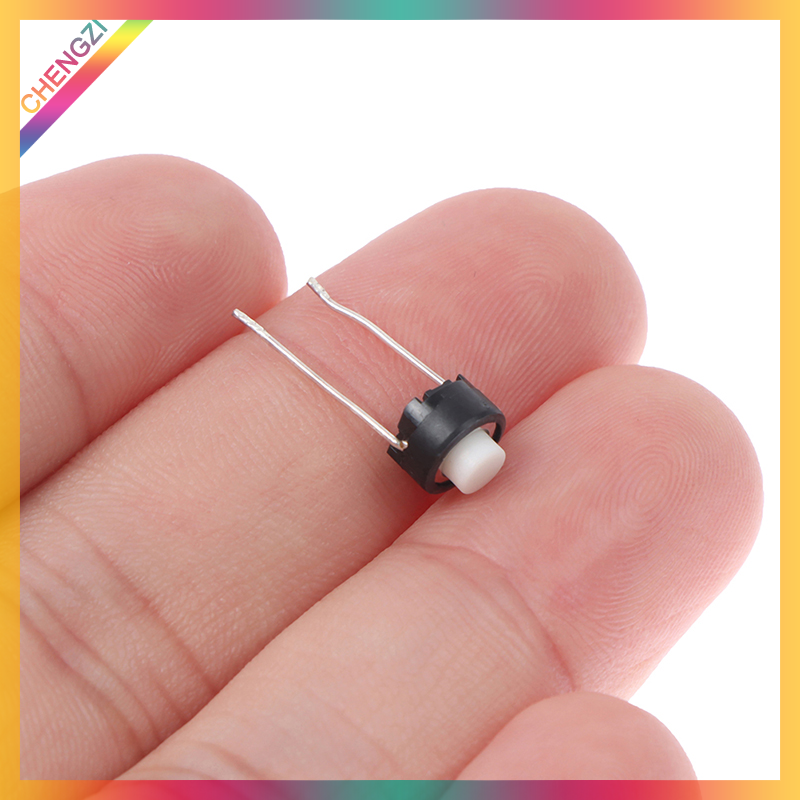 Chengzi 10 chiếc nút công tắc cảm ứng 6*6*5mm nút nhấn xúc giác nhúng công tắc kích hoạt siêu nhỏ