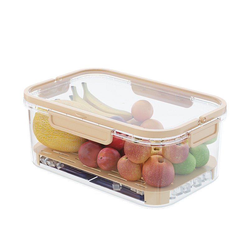 Portable crisper Plastic crisper Portable outdoor picnic box Refrigerator storage box