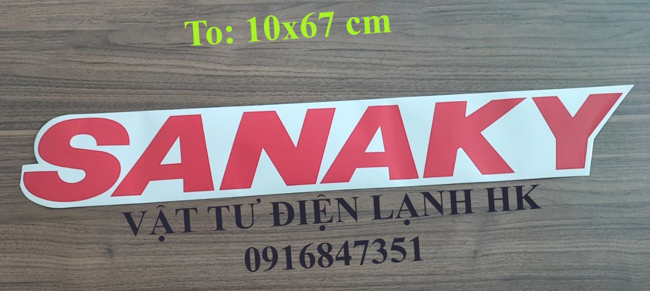 Tem decal dán tủ đông mát tủ kem sanaky - alaska decan trang trí