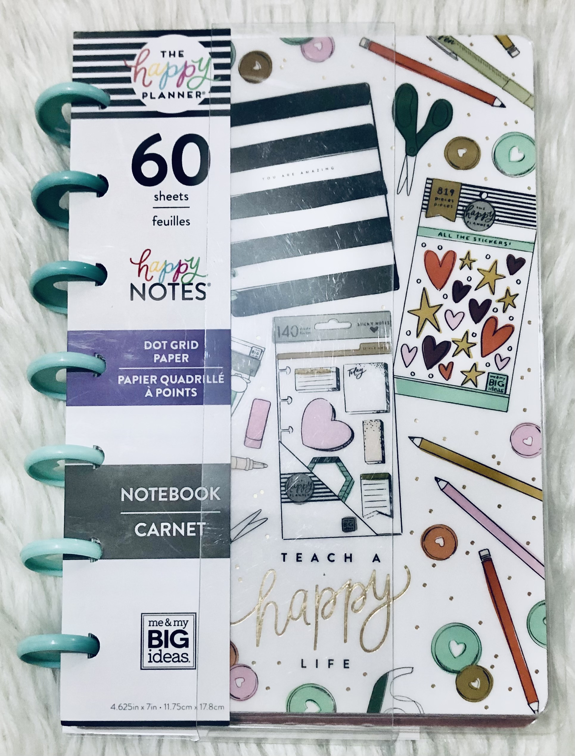 Happy Planner Be Happy Mini Happy Notes Notebook Dot Grid 60 Sheets Lazada PH