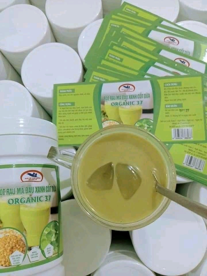 bột rau má đậu xanh cốt dừa 37