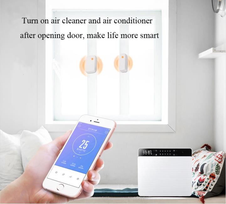 Cảm biến từ báo động mở cửa zigbee Tuya