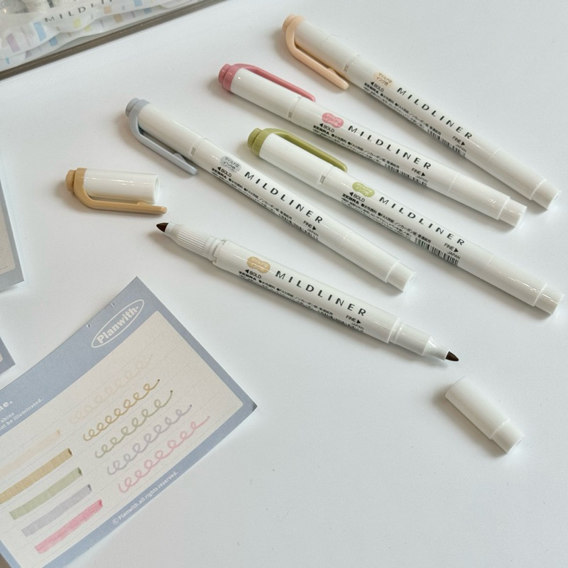 Bộ Bút Dạ Quang Màu MILDLINER 2 Đầu Highlighter & Marker