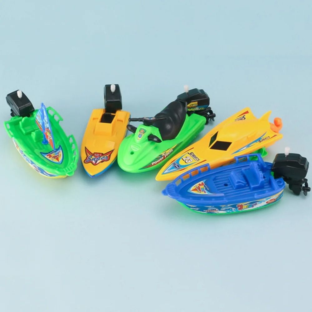 Color Motor Bot Family Gathering Speed Boat Ship Speed Boat Ship Wind Up Toy Small ...