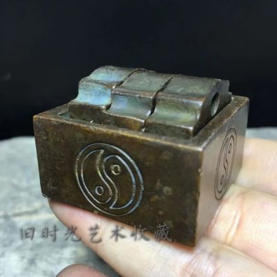 Các mảnh pháp cổ điển của Chín Cựu Hoàng đế và Lệnh Ngọc Lão Quân, con dấu bằng đồng cổ điển, con dấu pháp Đạo giáo, bộ con dấu Đạo giáo