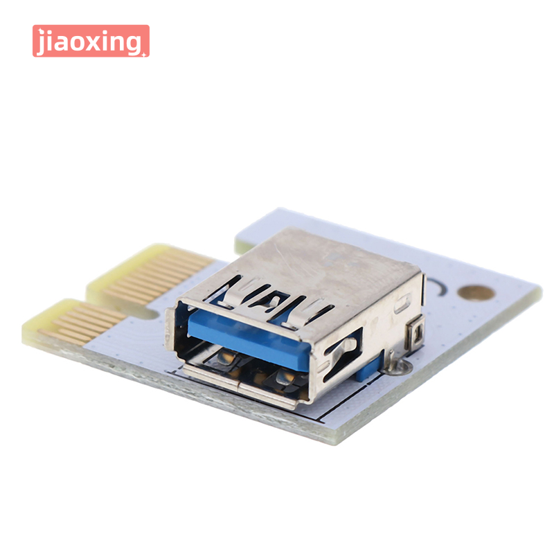 jiaoxing USB 3.0 PCI-E 1X to 16X Extension Cable Mining PCI-E Extended Line Card Adapter