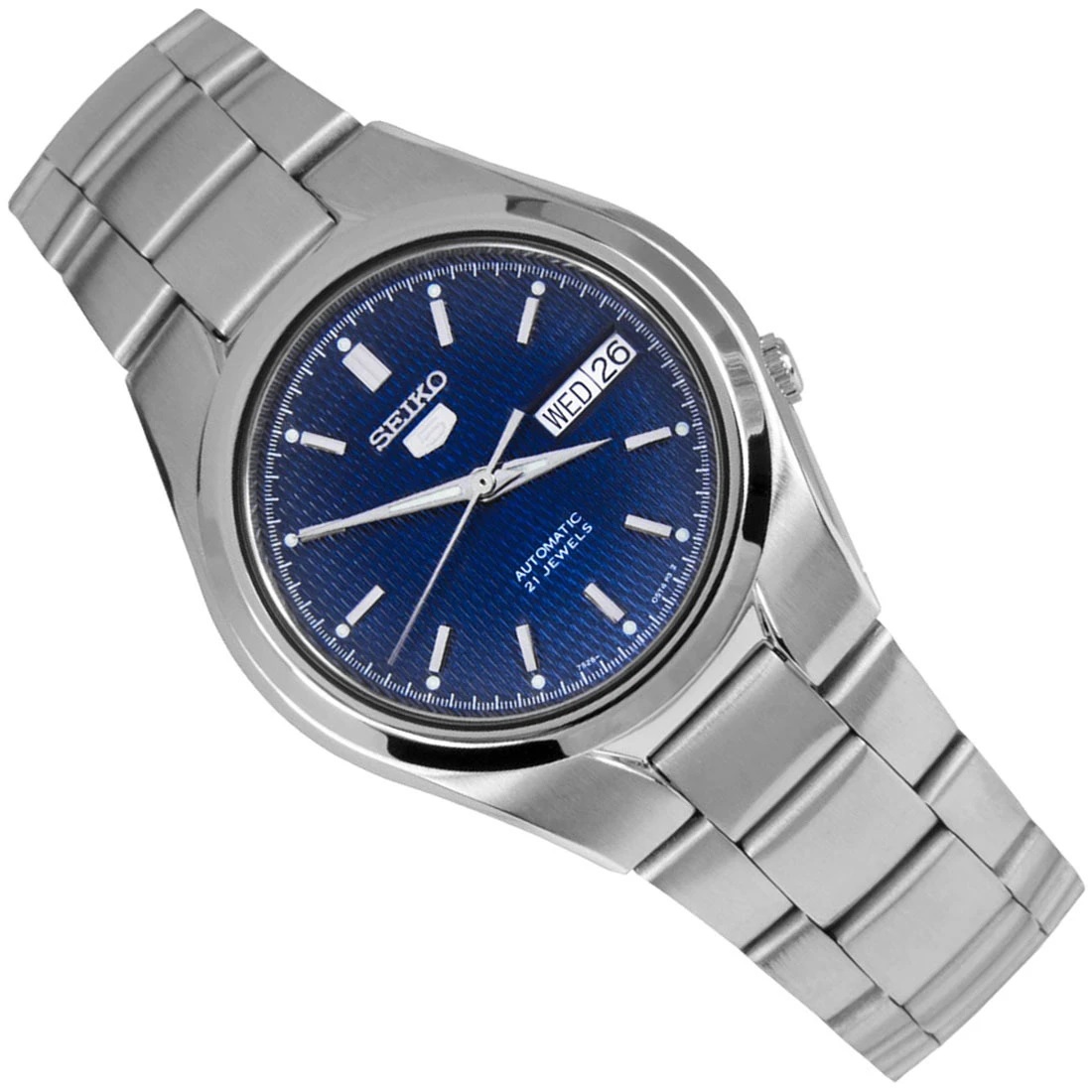 Seiko 5 SNK603K1 Analog Automatic Blue Dial 21 Jewels Stainless Steel Men's  Watch | Lazada Singapore