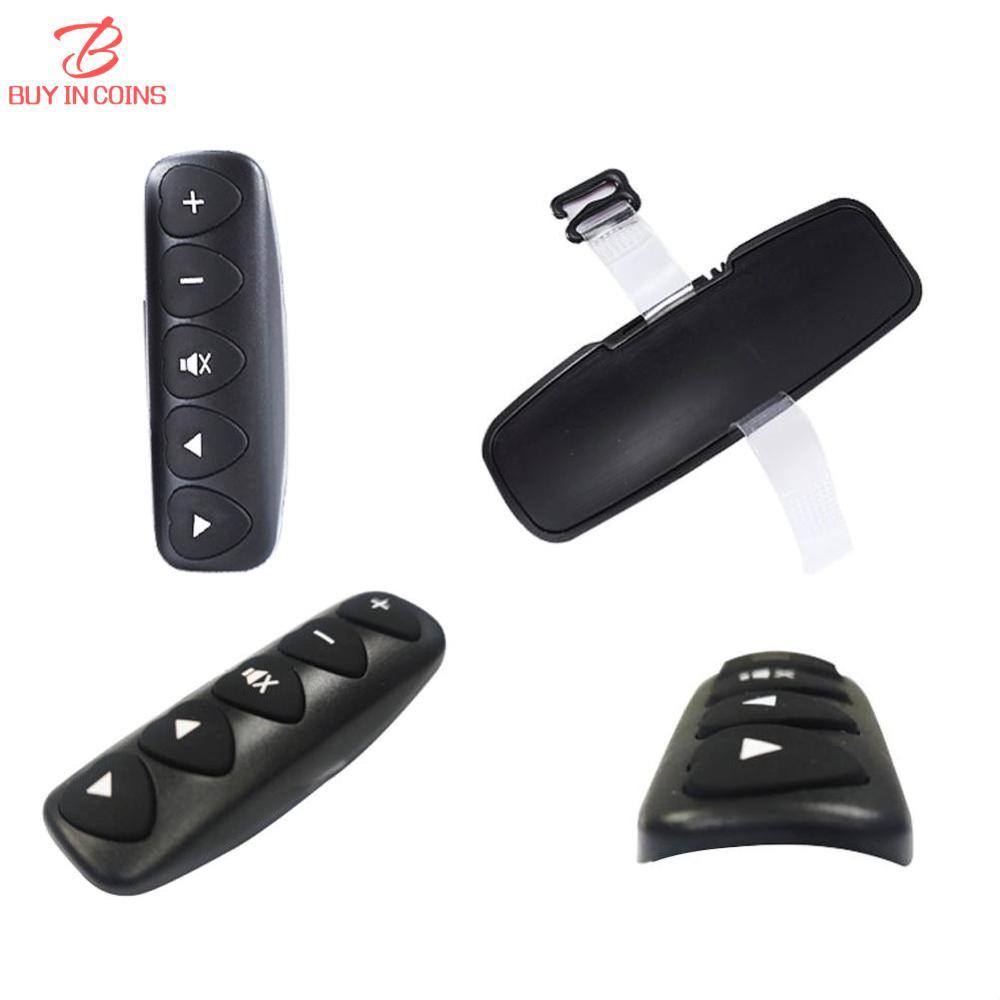 BC 2Pcs Multifunction Car Steering Wheel Remote Control Luminous Wireless Controller Buttons DVD Navigation