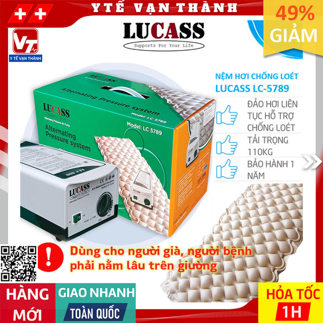 ✅ nệm hơi chống loét lucass lc-5789 | đệm hơi chống loét cho người bệnh -vt0931 - y tế vạn thành