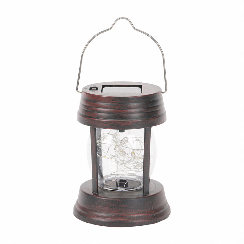 Outdoor tent solar wiring-free garden lamp retro kerosene lamp horse lantern portable camping lamp Decorative lamp Outdoor light