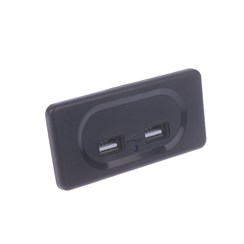 12V 3.1A Charging Socket Dual USB Ports Plug Charger Socket For 12V Car Boat Motorhome Caravan Camping Accessories HENGLI. 