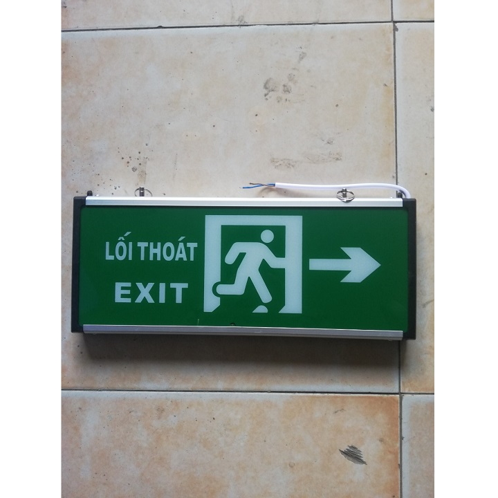 Đèn Exit thoát hiểm 2 mặt , Đèn chỉ dẫn lối thoát PCCC.