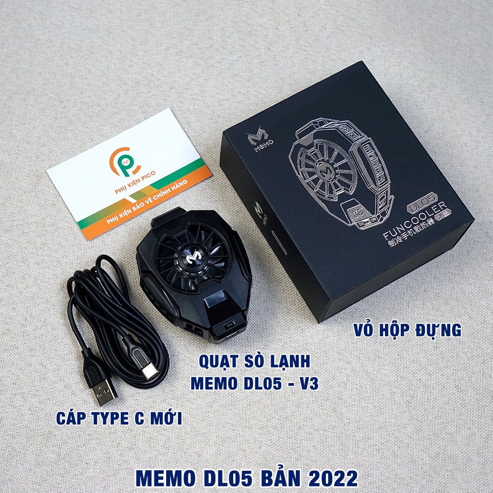 Quạt tản nhiệt điện thoại sò lạnh chính hãng Memo DL05 / DL16 / S3 / S8 / A01 quạt sò lạnh giá rẻ gaming 2023