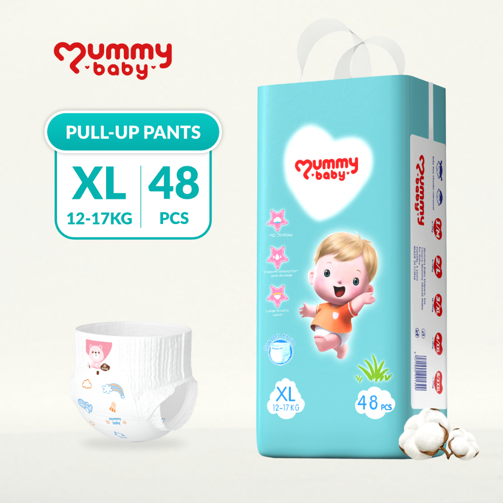 MUMMY Pull-up Pants Baby diaper pants 46pcs/pk Bundle Pack Medium Size  Large M L XL XXL Tape 50 pcs All size