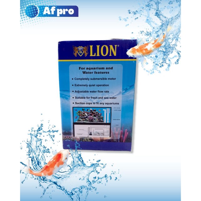 Pompa kolam air mancur merk LION 3200 Submersible Pump model Termos