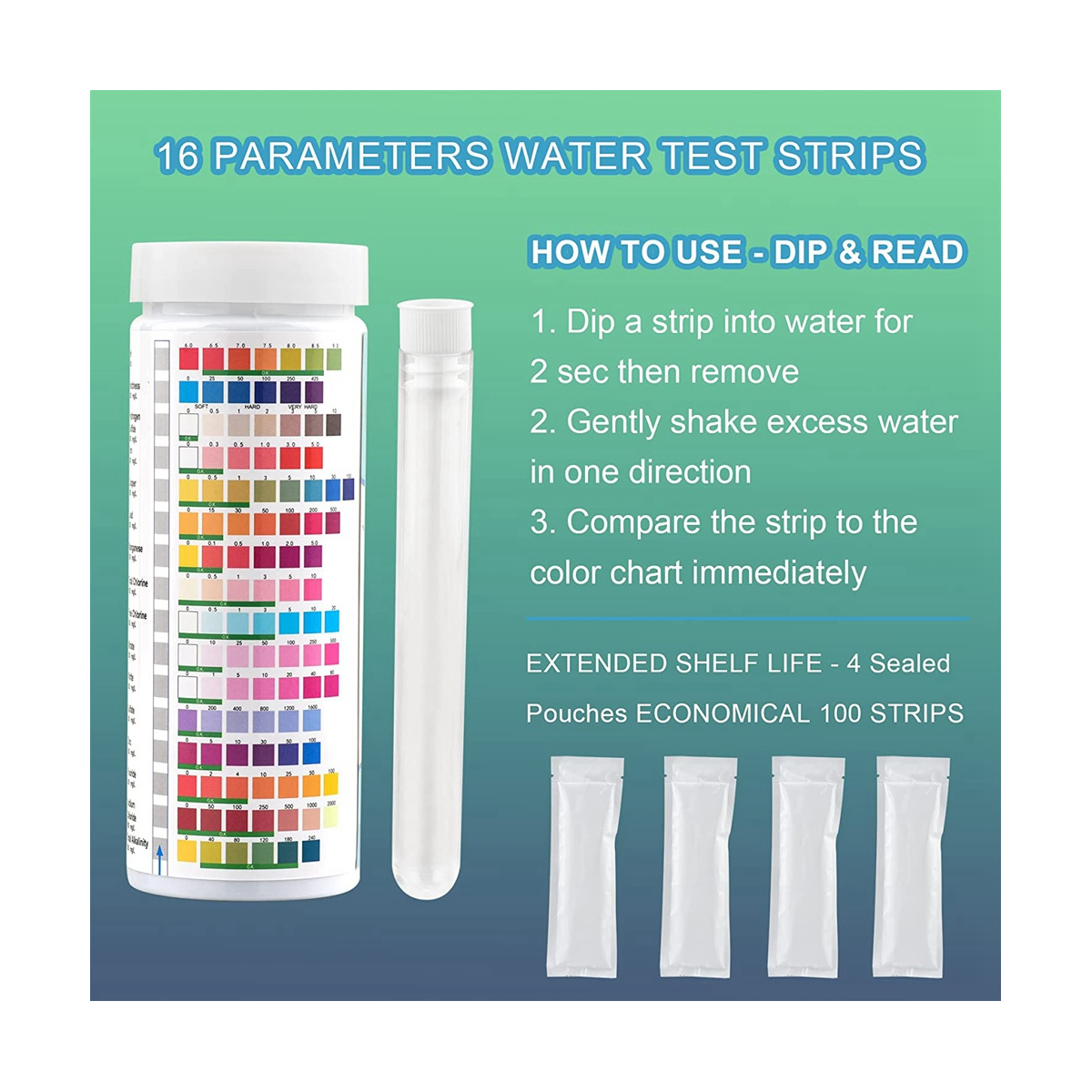 17-In-1 Complete Water Test Kit Water Testing Kits for Home, for Drinking Water Easy Testing, PH, Lead