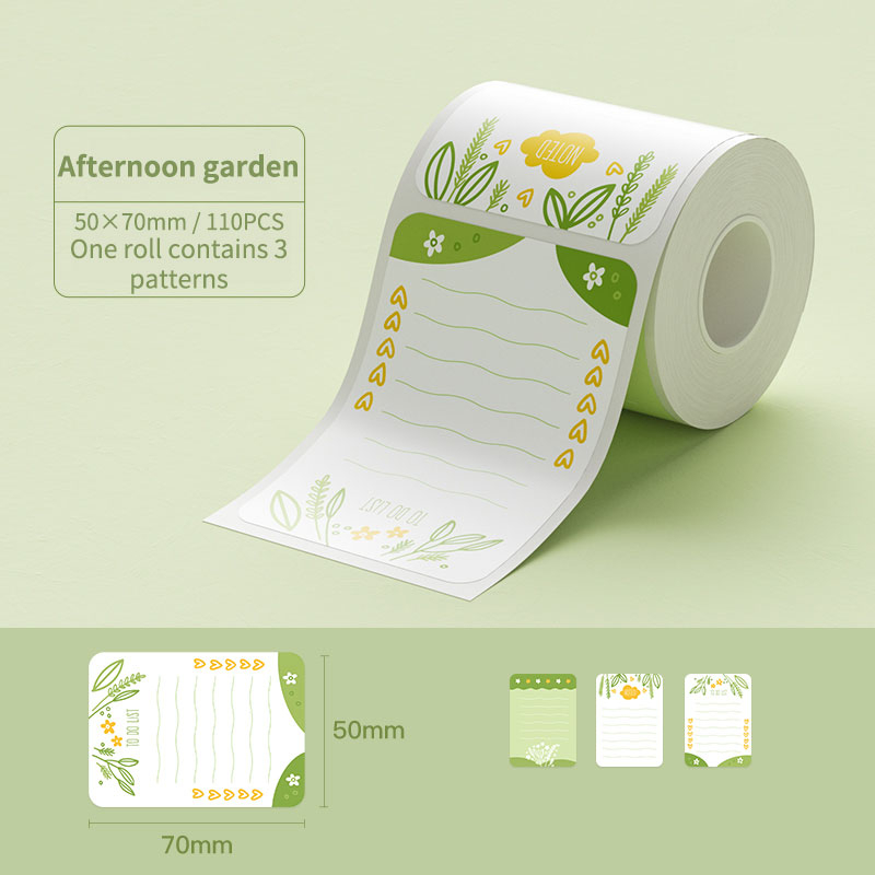 【Expert Recommended】 NiiMBOT B1/B21/B203/B3S Color Label Paper Waterproof Name Diy Label Printing Household Storage Label Paper. 