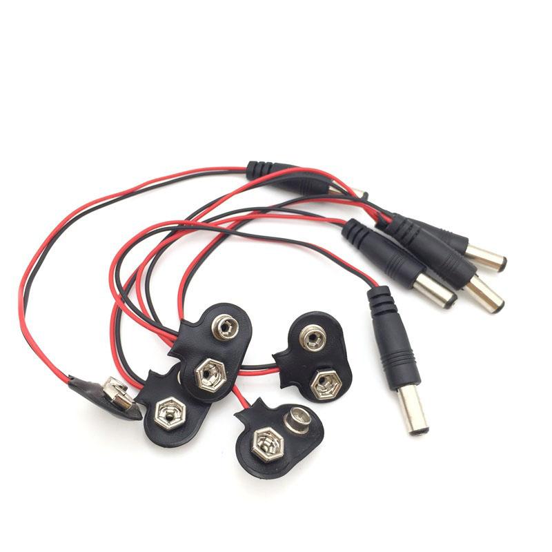 Battery Adapter Arduino 【TopazTrove】Experimental 9V Battery Snap Power Cable to DC 9V Clip Male ...