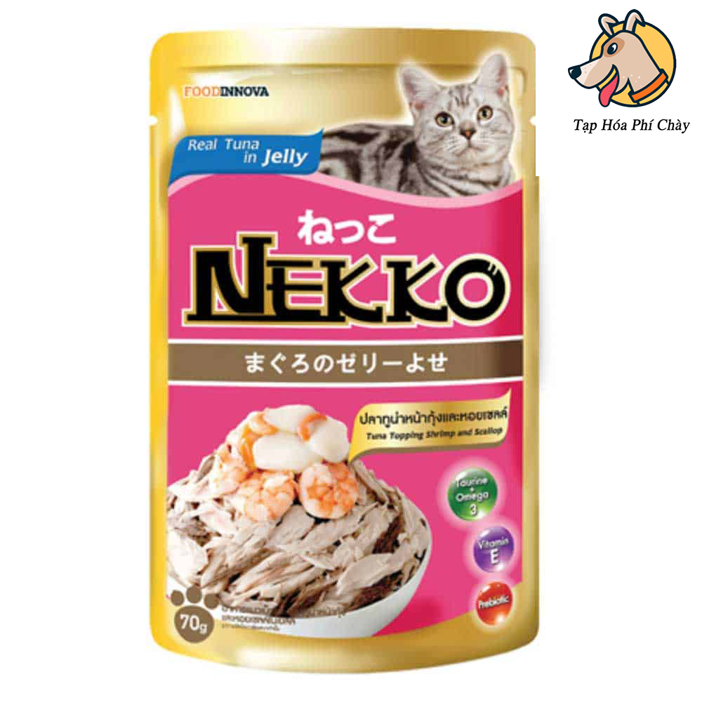 Pate Nekko Thạch Jelly Cho Mèo Mọi Lứa Tuổi (70g)