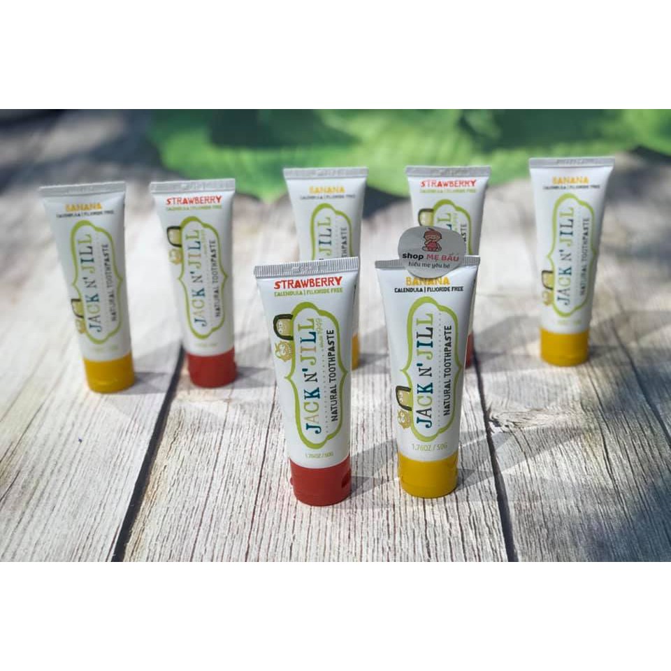 Kem đánh răng Jack N' Jill Natural Certified Toothpaste 50gr