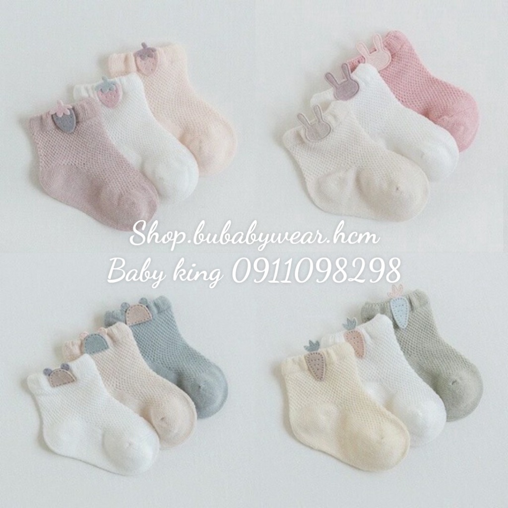 Tất/ Vớ Lưới Nemo baby Hàn Quốc Cho Bé( Set 3 Đôi)