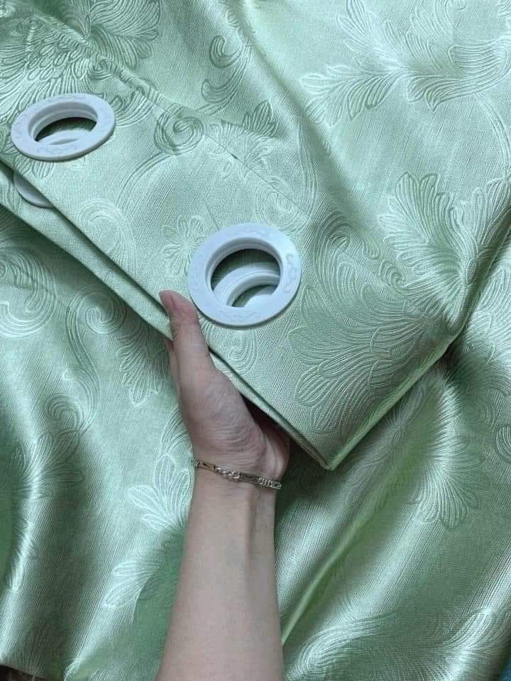 rèm rộng 3m cao 2m50 đã khoen lỗ sẵn