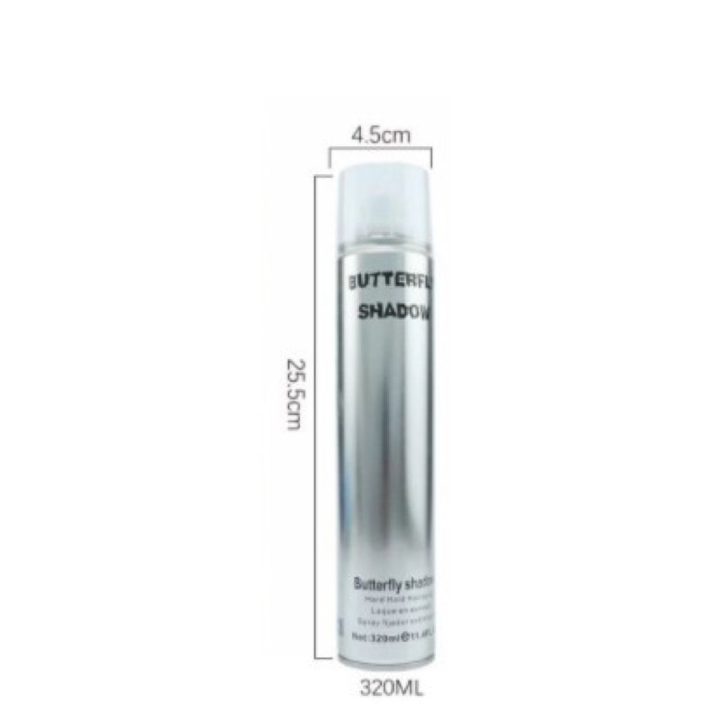 Gôm xịt tóc Butterfly Shadow gôm bạc 320ml 600ml