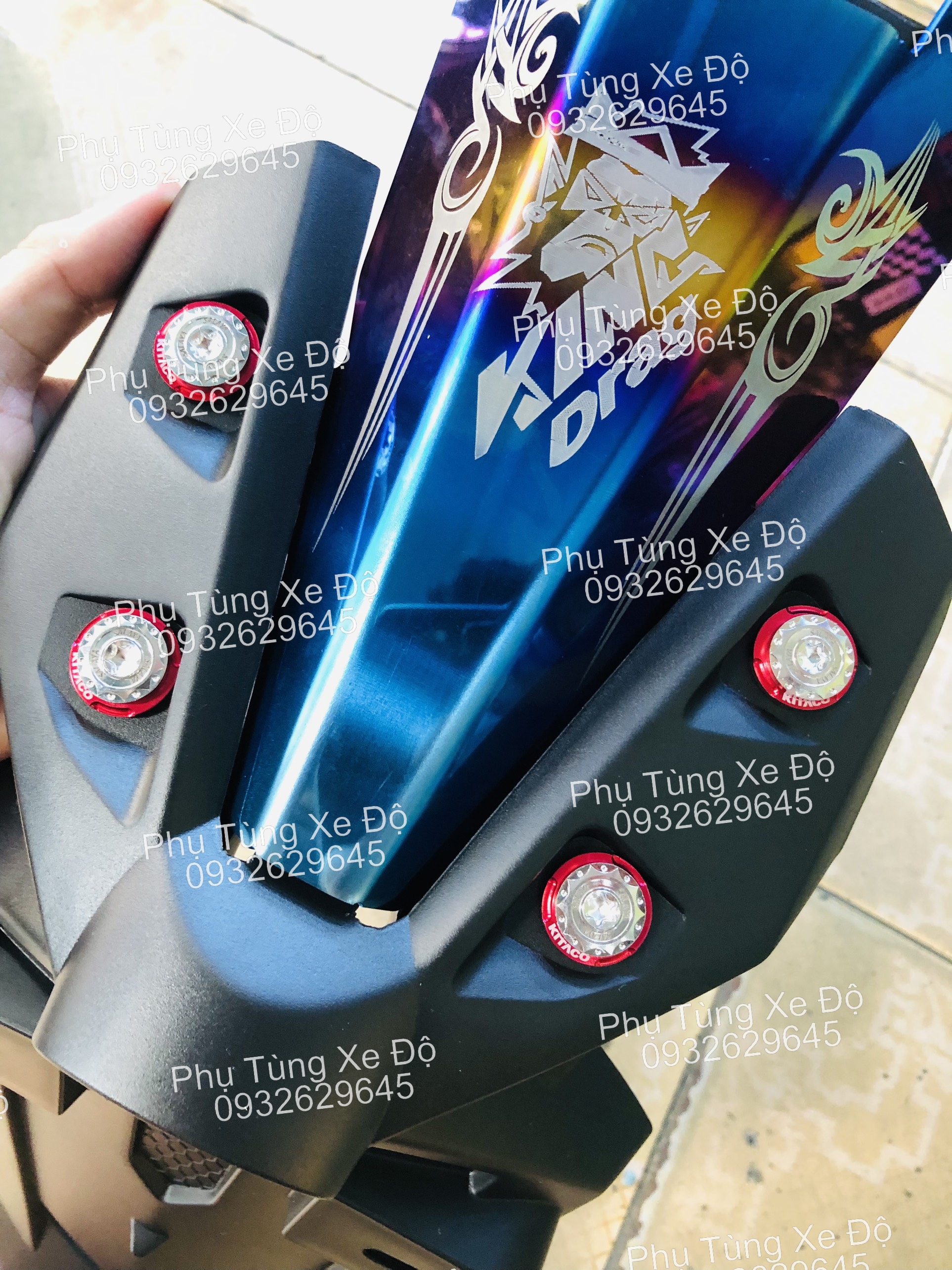 Ốc Salaya bắt dè sau EX ( bộ 4 con ốc + lông đền màu )